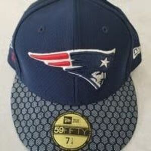 New England Patriots logo New Era 59FIFTY fitted hat nwt READ
